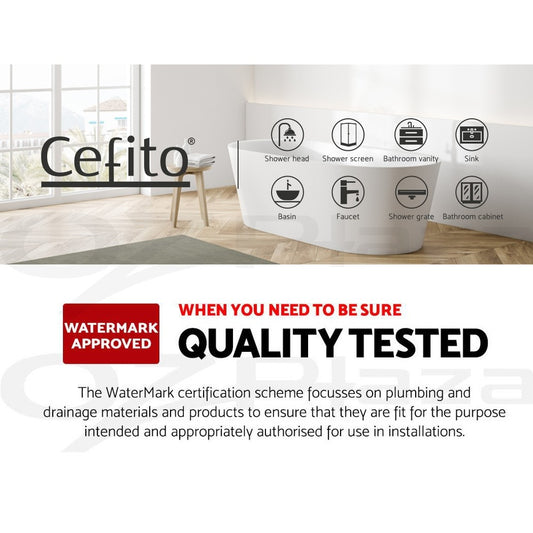 Cefito Bathroom Spout Tap Water Outlet Bathtub Wall Mounted Black