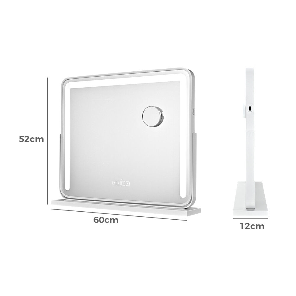 Simplus Bluetooth LED Hollywood Mirror Makeup Vanity Mirrors with Lights 60X52CM