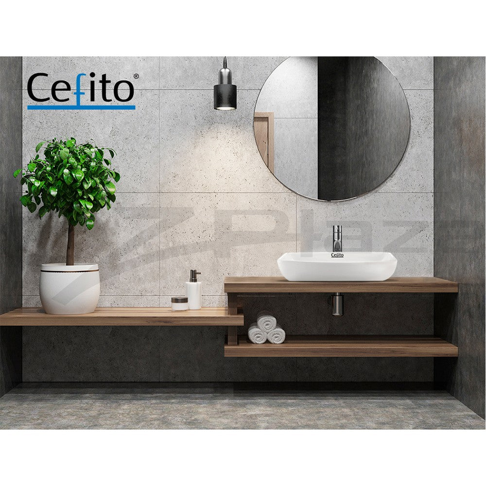 Cefito Ceramic Bathroom Basin Vanity Sink Above Counter Hand Wash Bowl White