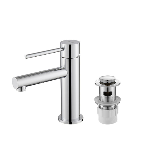 Decaura Bathroom Basin Mixer Tap with Pop Up Waste Chrome/Black/Brushed Gold