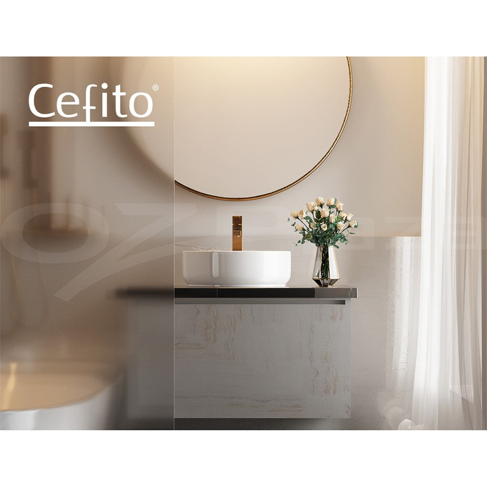Cefito Bathroom Basin Ceramic Vanity Basin Above Counter White Hand Wash