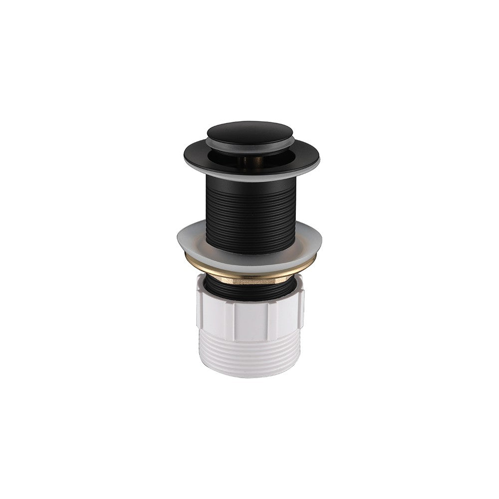 Decaura Pop Up Waste without Overflow Vanity Basin Push Plug Drain 32mm Black