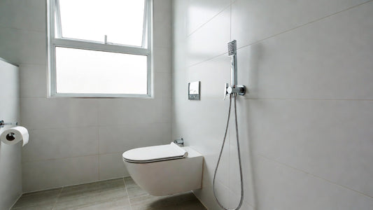 Shattafa Australia installed in a modern minimalist bathroom for improved hygiene.
