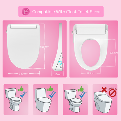 Conor Arista Smart Bidet Seat with Installation Kit