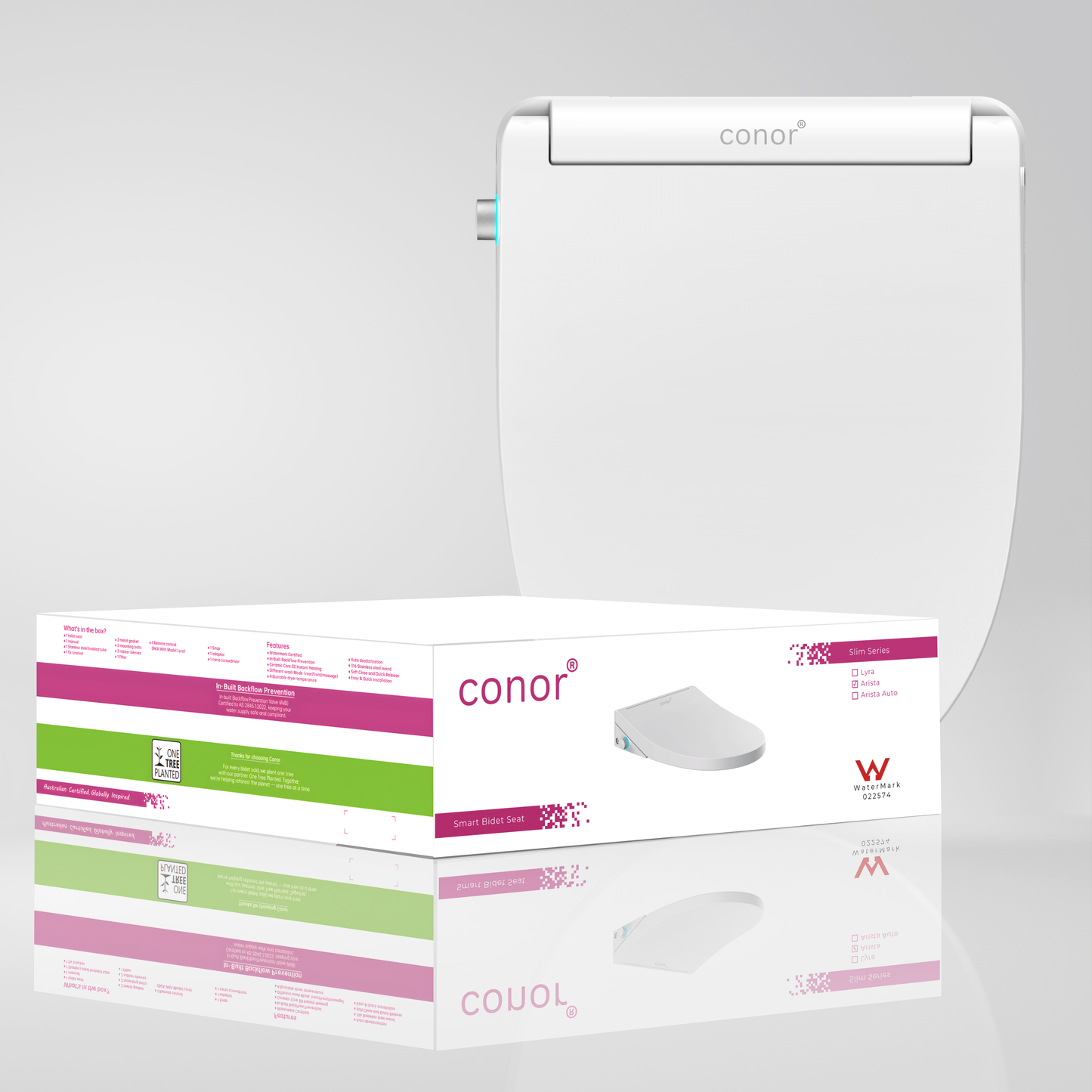 Conor Arista Smart Bidet Seat with Installation Kit