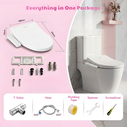 Conor Lyra Smart Bidet Seat with Installation Kit