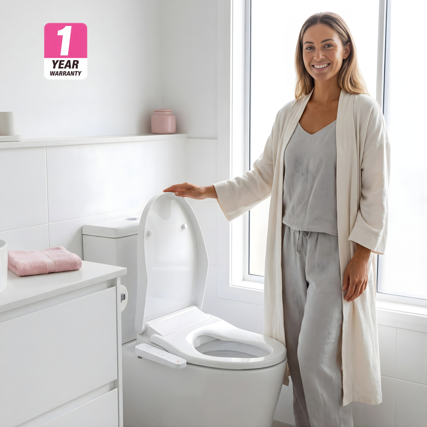 Conor Lyra Smart Bidet Seat with Installation Kit