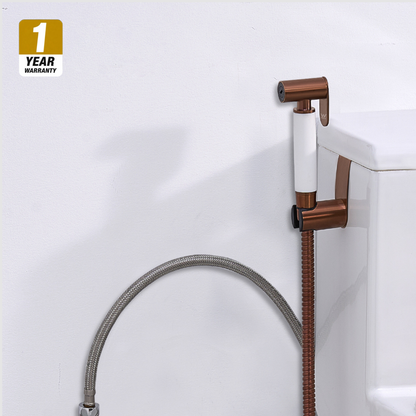 Aqualisse Earth 1.0 Rose Gold Handheld Bidet Spray with Installation Kit