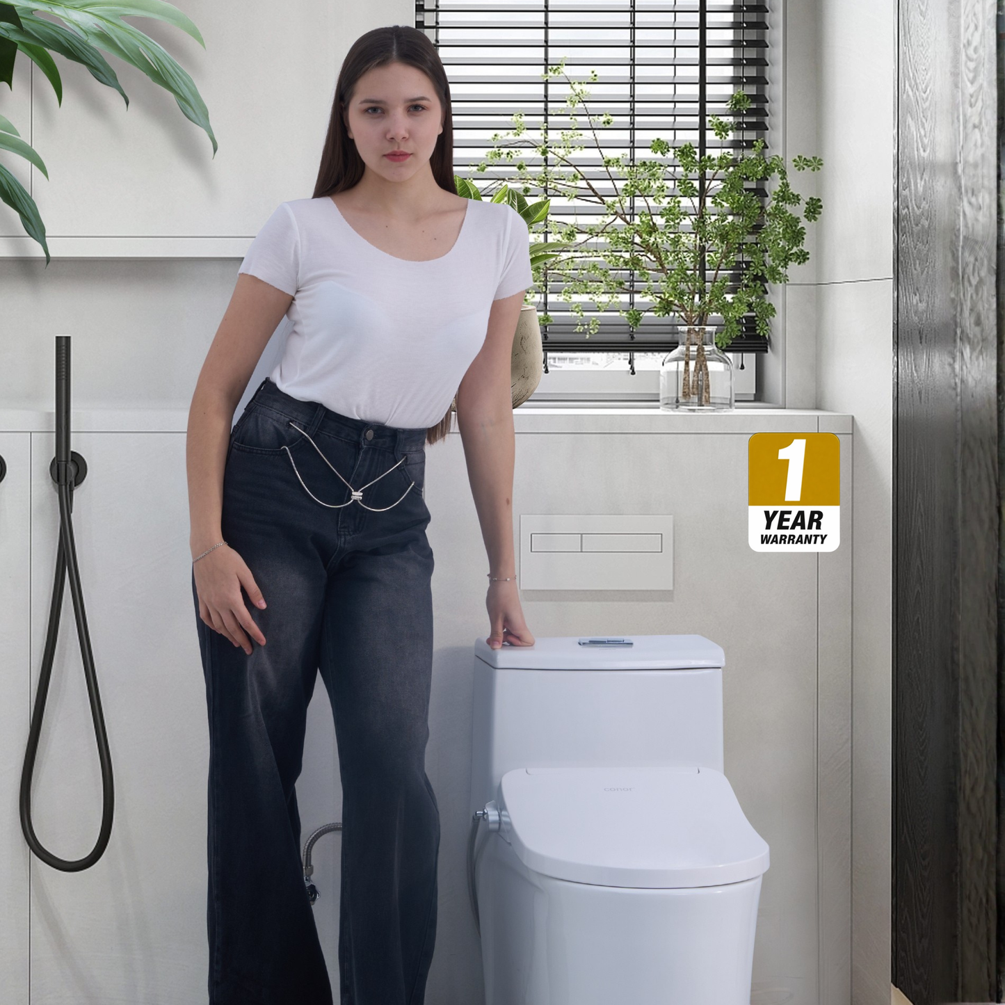 Conor Sylora Smart Bidet Toilet Seat with Installation Kit