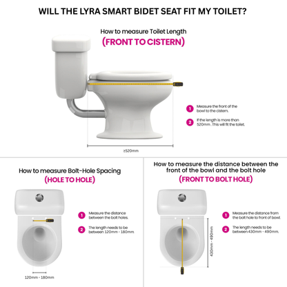 Conor Lyra Smart Bidet Seat with Installation Kit