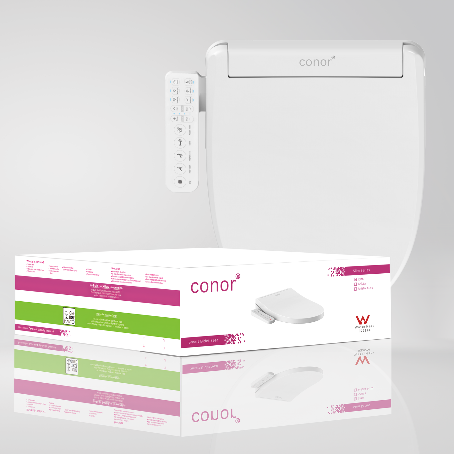 Conor Lyra Smart Bidet Seat with Installation Kit