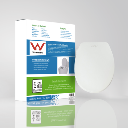 Conor Elara Non Electric O Shape Bidet Toilet Seat with Installation Kit