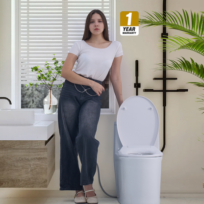 Conor Elara Non Electric O Shape Bidet Toilet Seat with Installation Kit