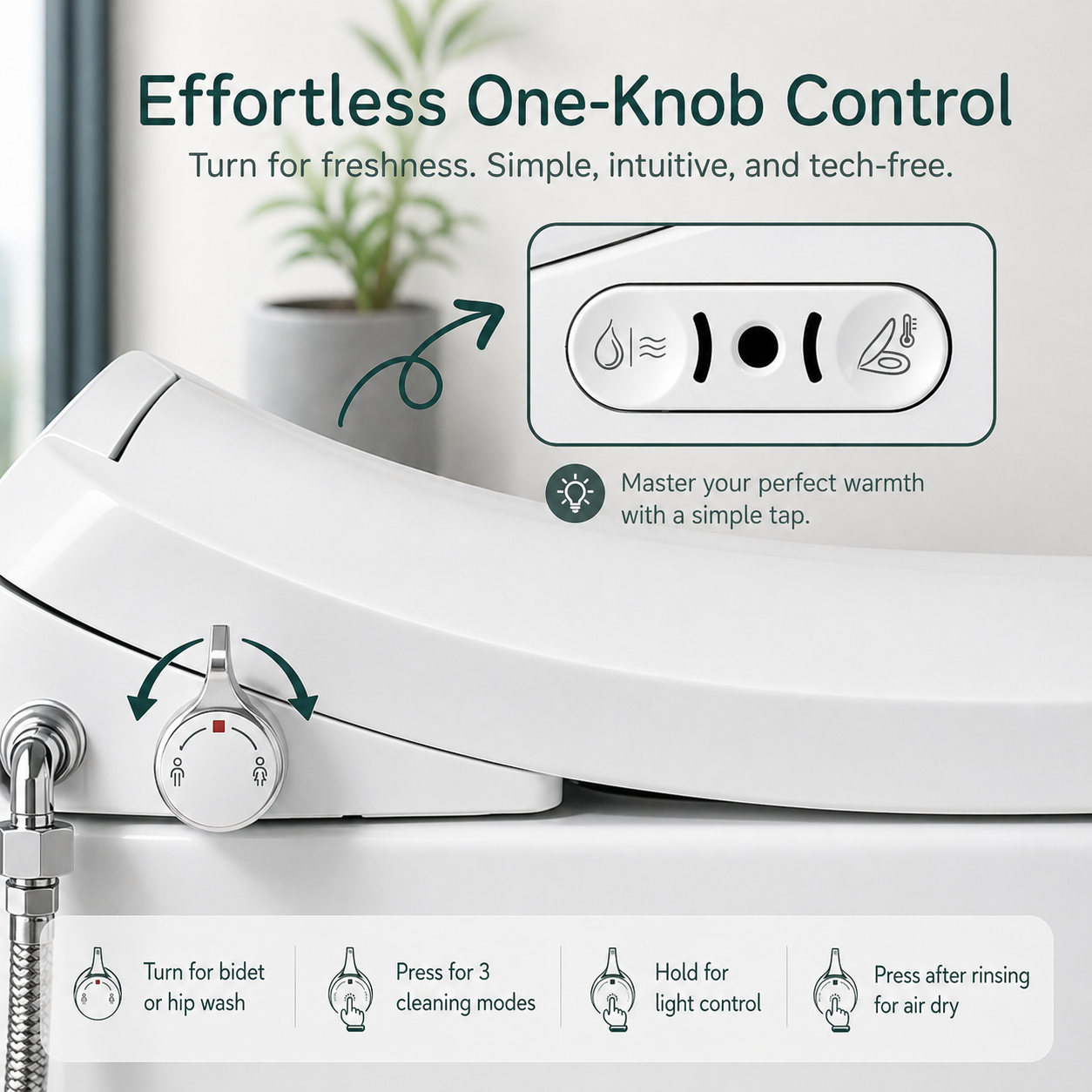 Conor Sylora Smart Bidet Toilet Seat with Installation Kit