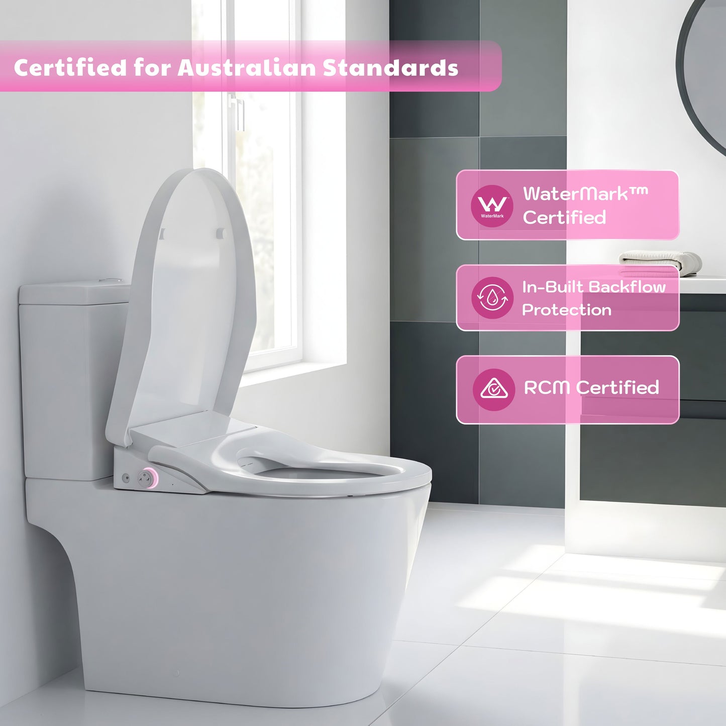 Conor Arista Smart Bidet Seat with Auto Open/Close & Installation Kit Conor 