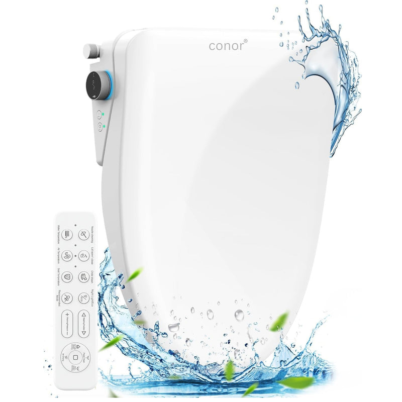 Conor Ayora Smart Bidet Seat with Auto Open/Close & Installation Kit