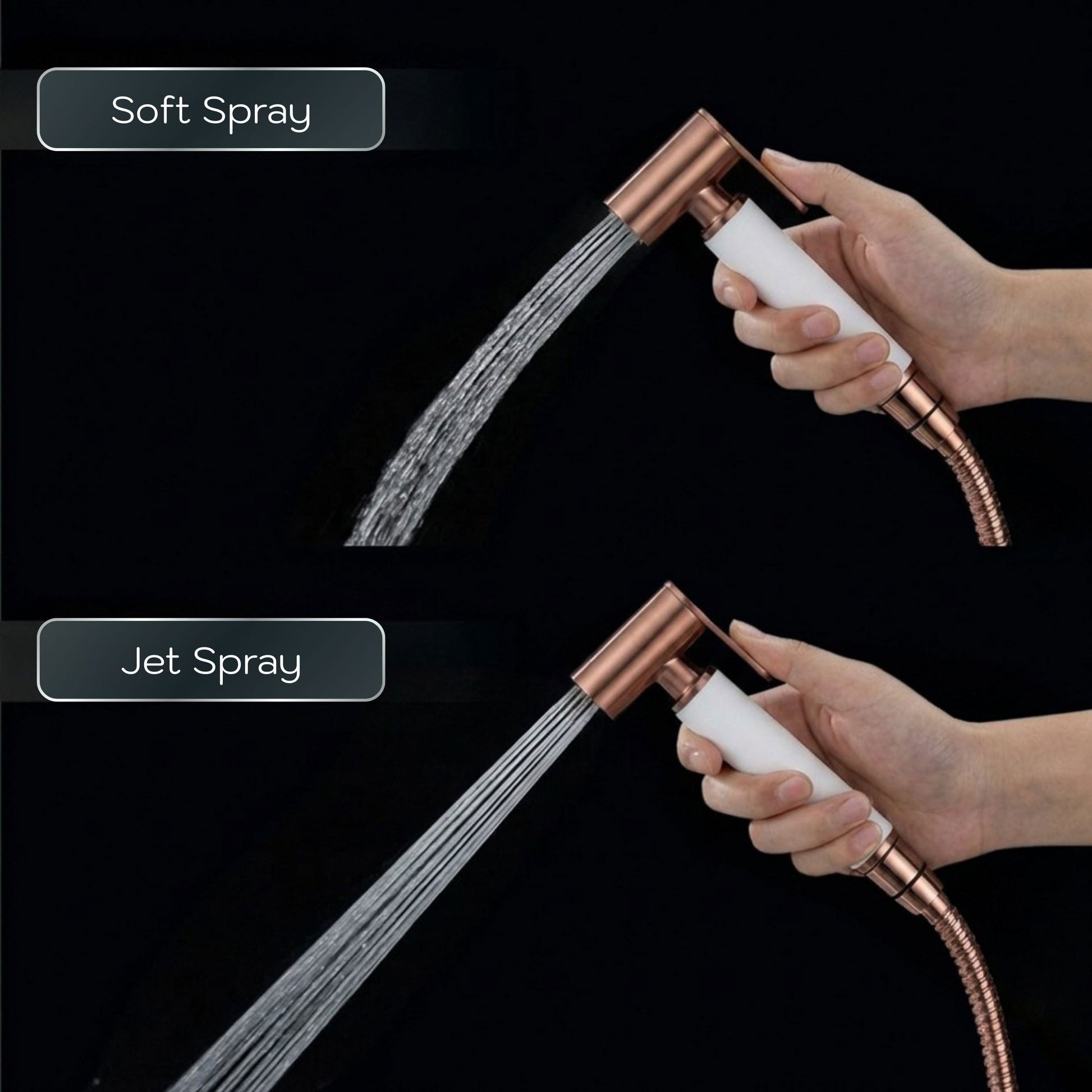 Conor Earth 1.0 Rose Gold Handheld Bidet Spray with Installation Kit conors.com.au 