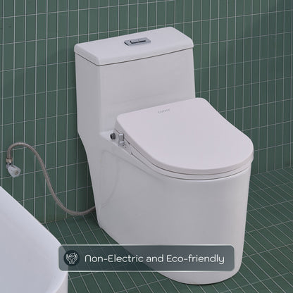 Conor Elara Non Electric D Shape Bidet Toilet Seat with Installation Kit