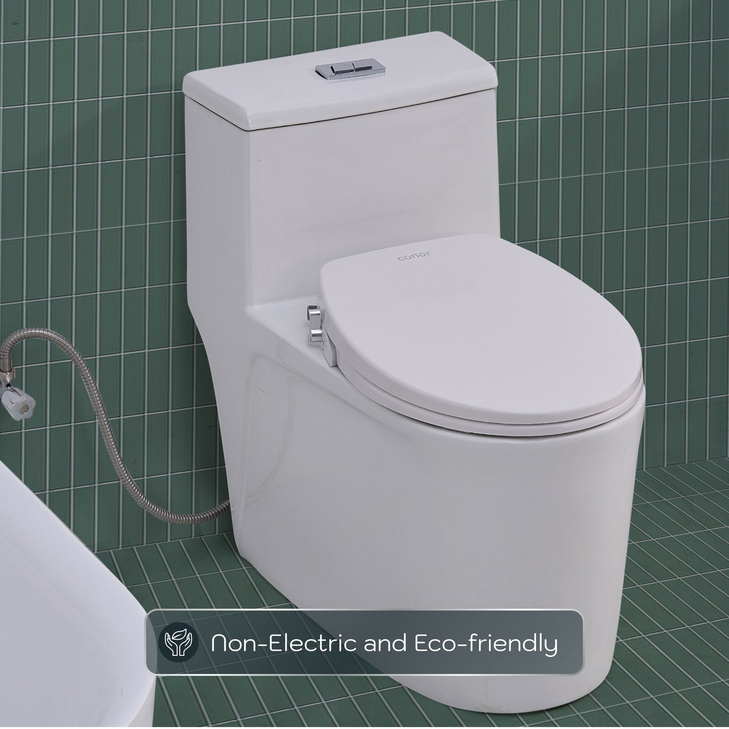 Conor Elara Non Electric O Shape Bidet Toilet Seat with Installation Kit