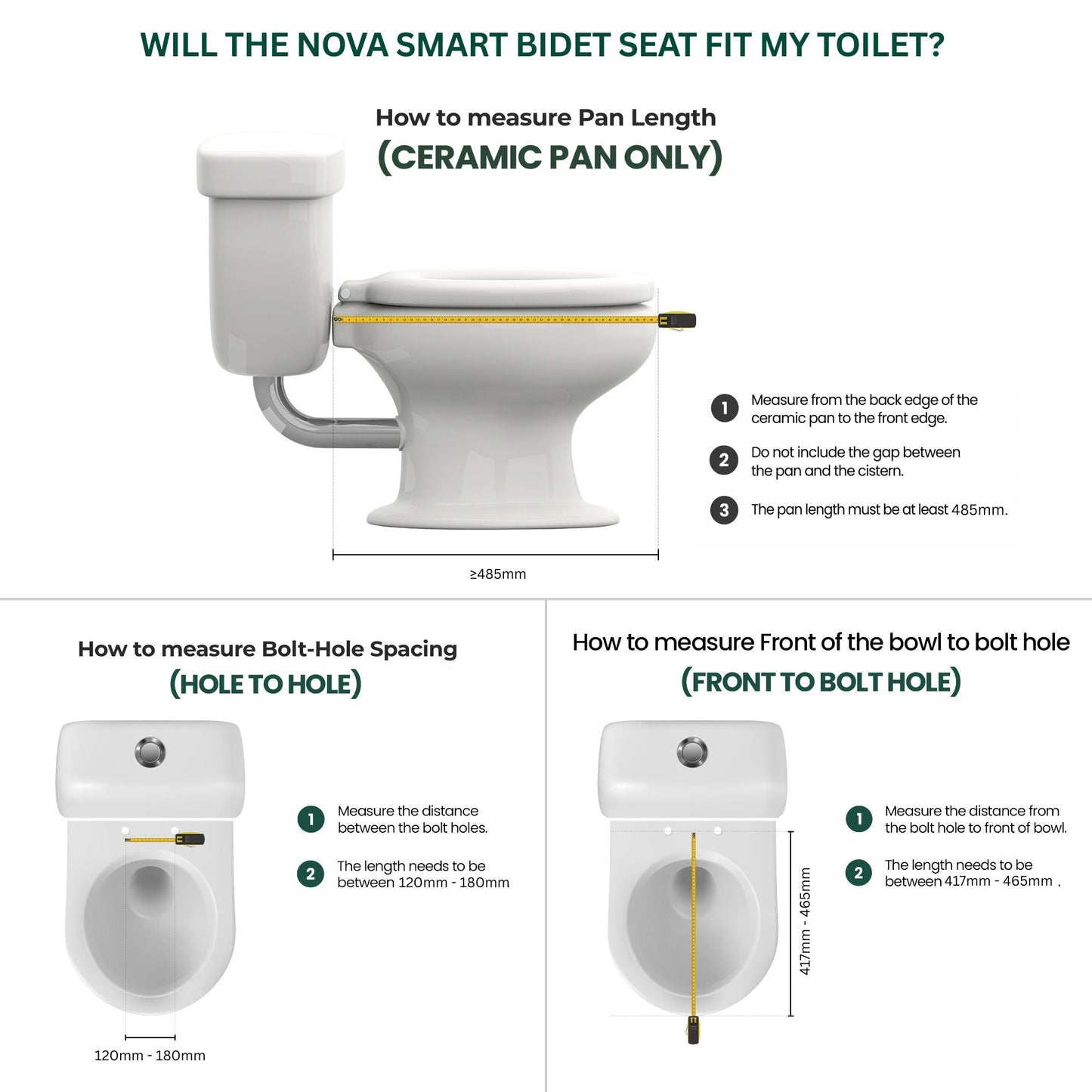 Conor Nova Side Panel Bidet Seat Conor 