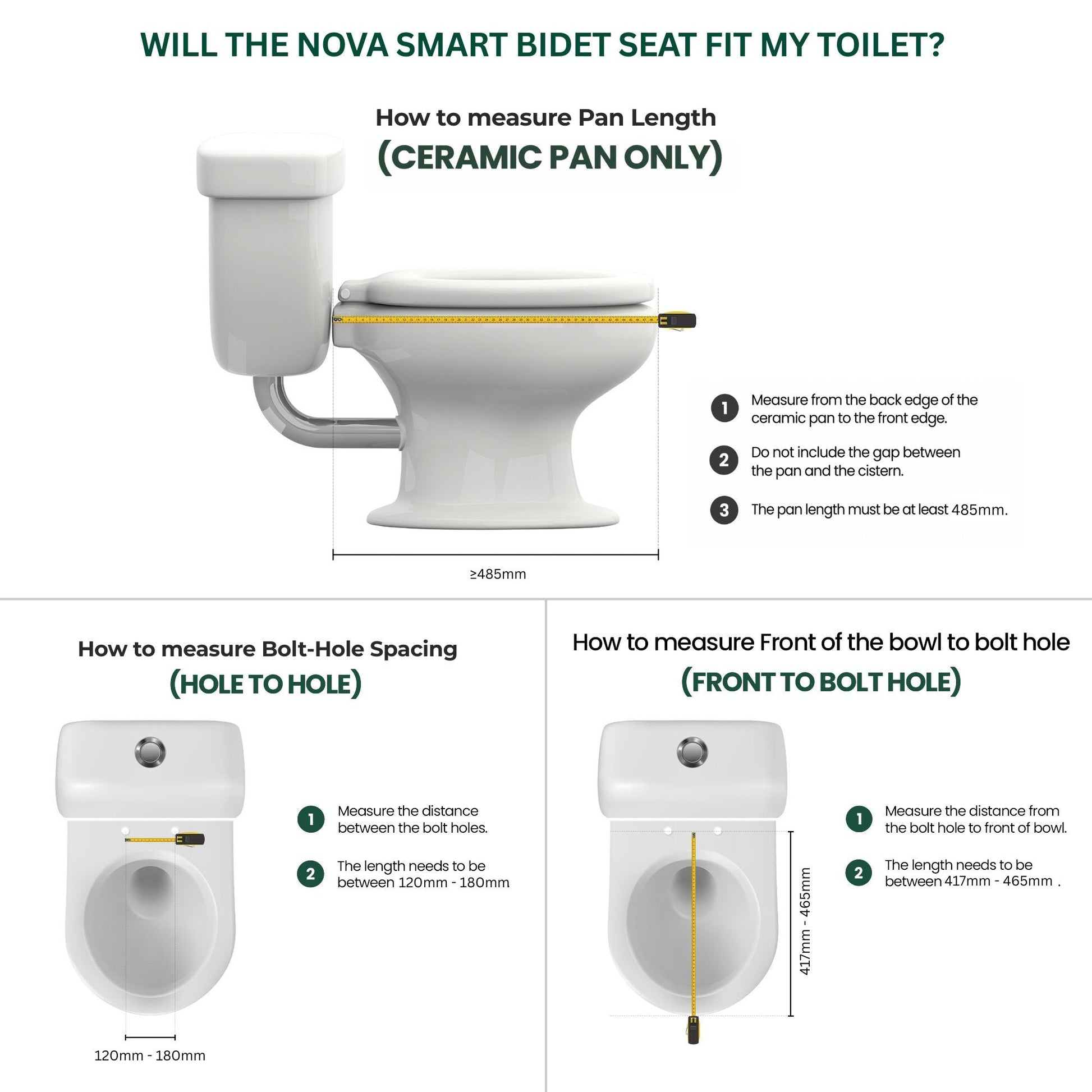 Conor Nova Side Panel Bidet Seat Conor 
