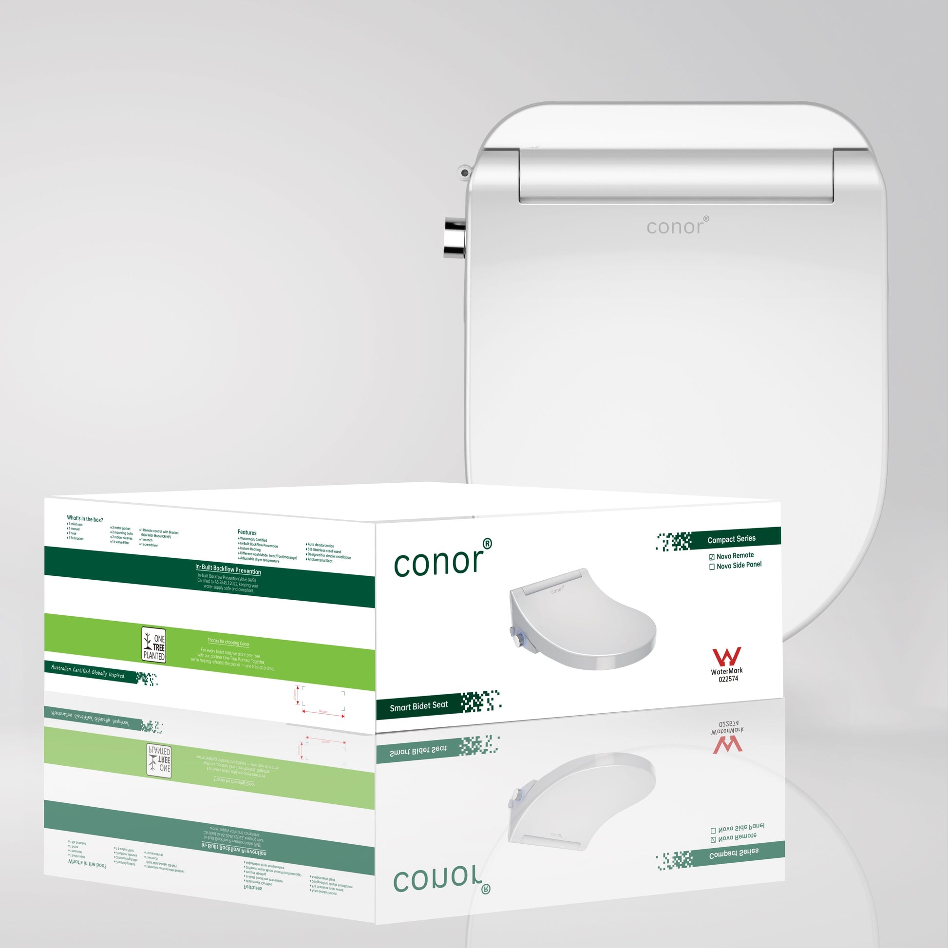 Conor Nova Smart Bidet Seat with Installation Kit Conor 