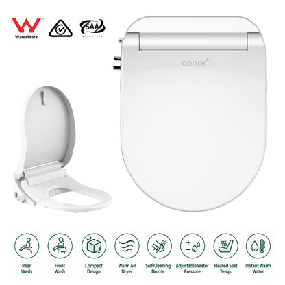 Conor Nova Smart Bidet Toilet Seat with Remote Control & Installation Kit