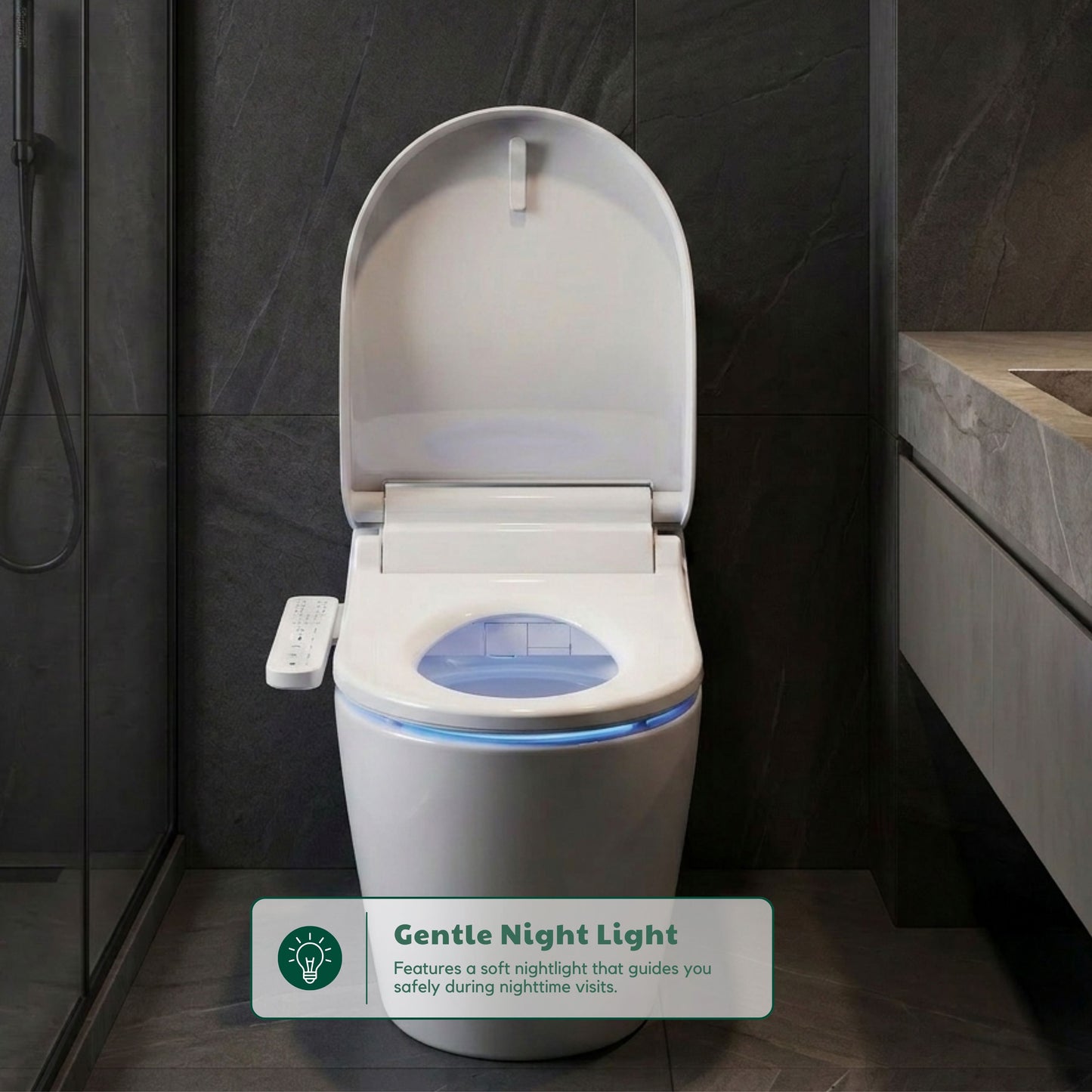 Conor Nova Smart Bidet Seat with Side Panel & Installation Kit Conor 