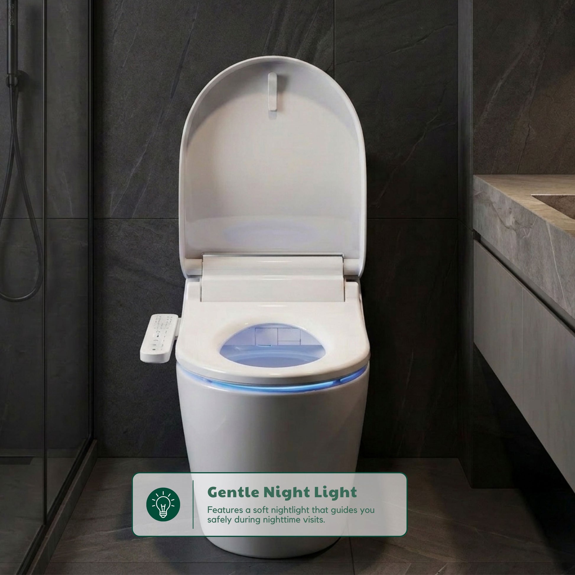 Conor Nova Smart Bidet Seat with Side Panel & Installation Kit Conor 