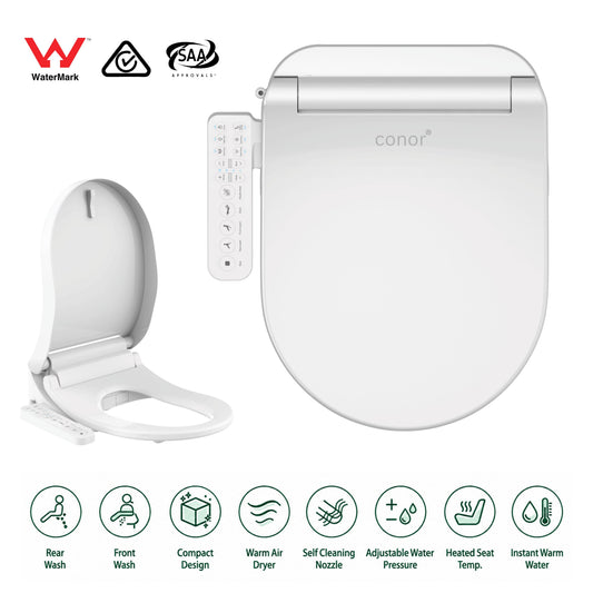 Conor Nova Smart Bidet Seat with Side Panel & Installation Kit Conor 