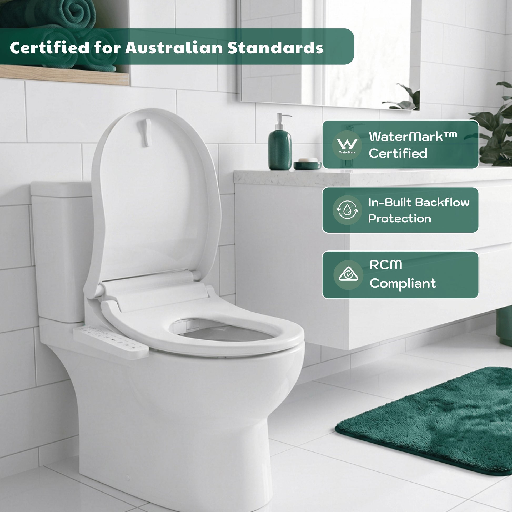 Conor Nova Smart Bidet Seat with Side Panel & Installation Kit Conor 