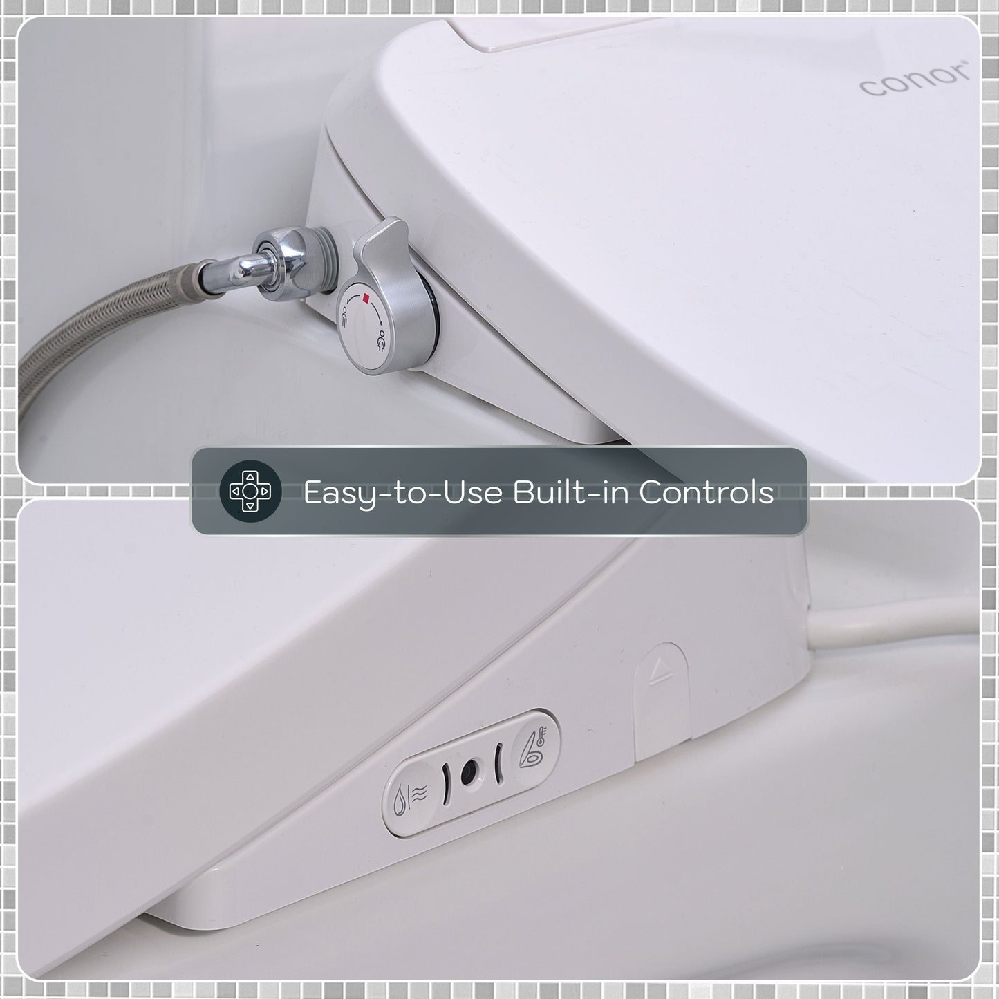 Conor Sylora Smart Bidet Toilet Seat with Installation Kit CONOR BIDET 