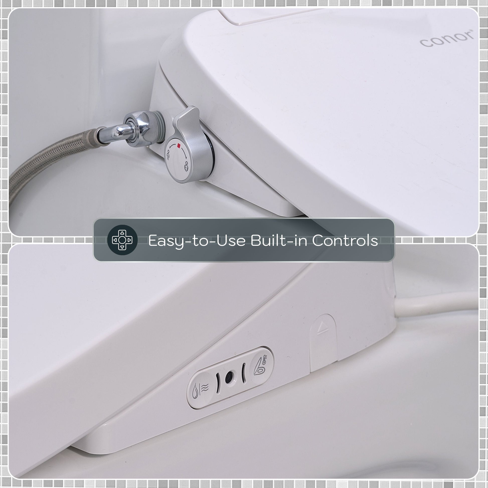 Conor Sylora Smart Bidet Toilet Seat with Installation Kit CONOR BIDET 