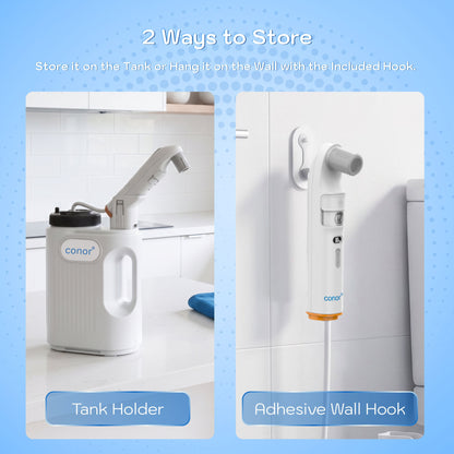 Conor Rinora portable bidet with 5L tank - 1.2m hose