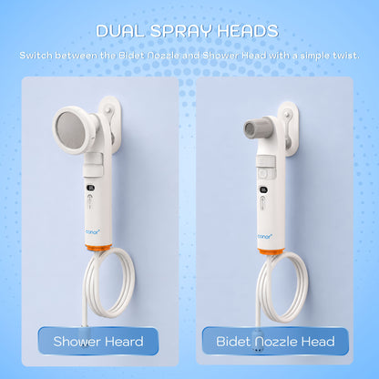 Conor Rinora portable bidet with 5L tank - USB-C charging port