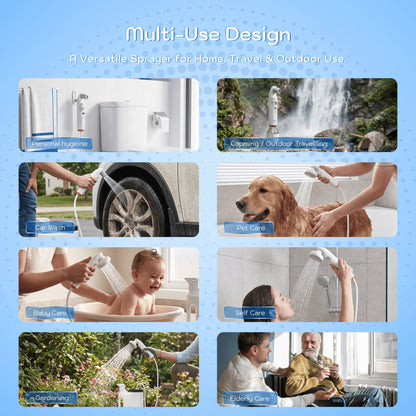 Conor Rinora portable bidet — full kit with tank, hose and accessories