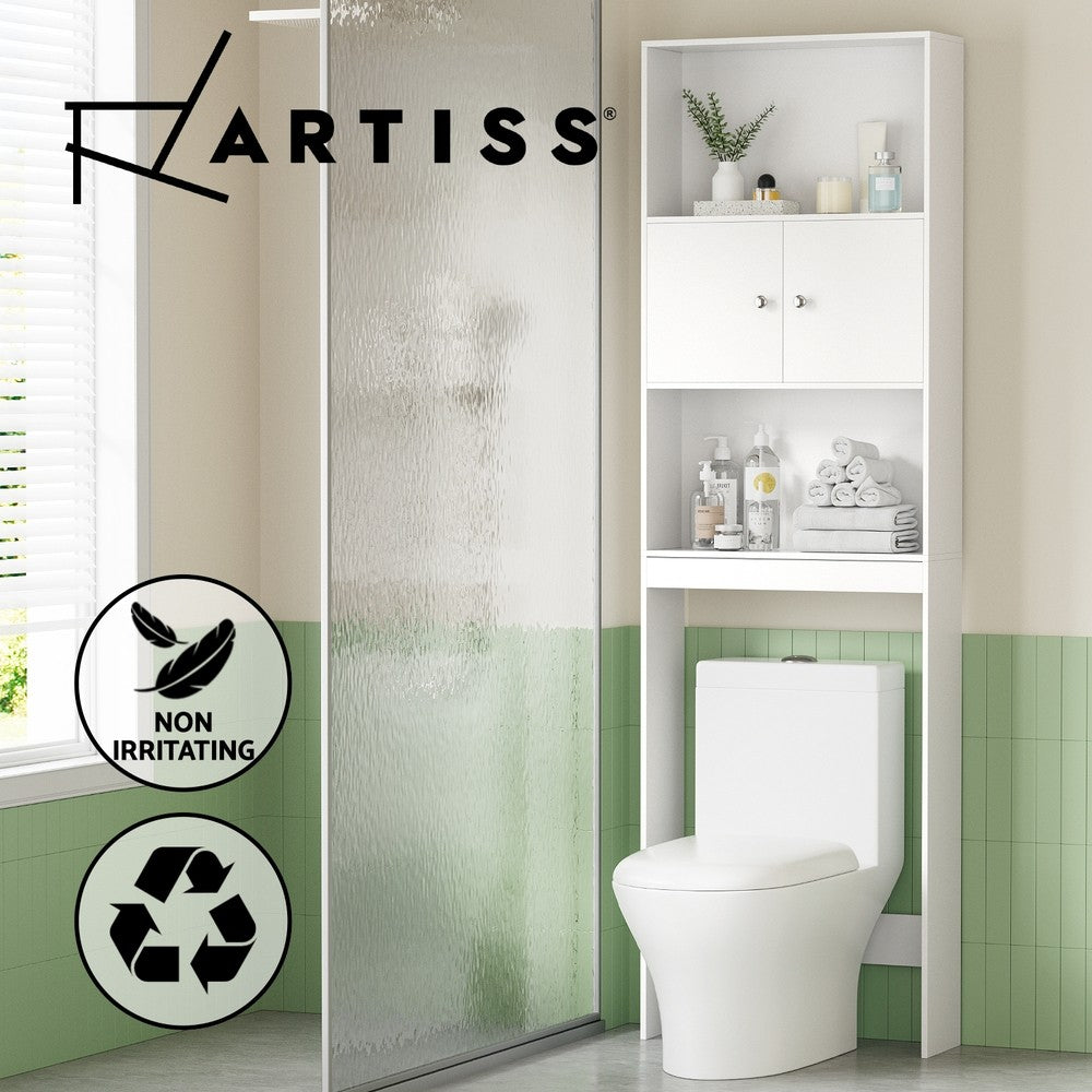 Artiss Bathroom Cabinet Over the Toilet Storage Organiser Laundry Shelf