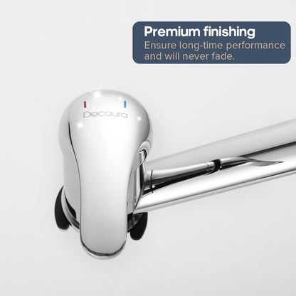 Decaura Laundry Mixer Tap Chrome Kitchen Sink Mixer Tap has swivel long Arm