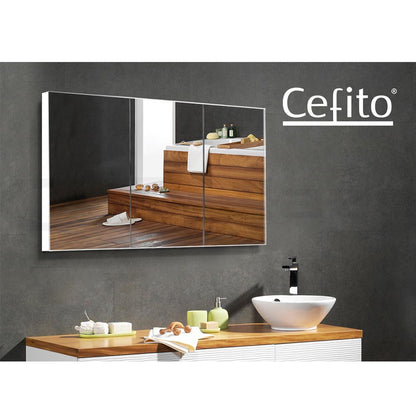 Cefito Bathroom Shaving Cabinet Mirror Vanity Medicine Wall Storage 900mmx720mm