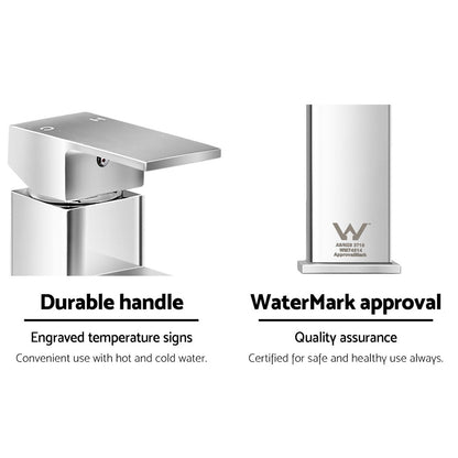 Cefito Bathroom Basin Mixer Tap Sink Faucet Swivel Silver