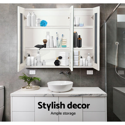 Cefito Bathroom Mirror Cabinet 1200x720mm Vanity Medicine Shaving Makeup White