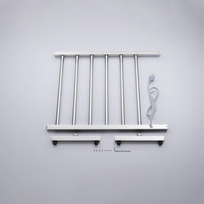 Decaura Heated Towel Rail Rack 304 Stainless Steel Freestanding/Wall Mounted