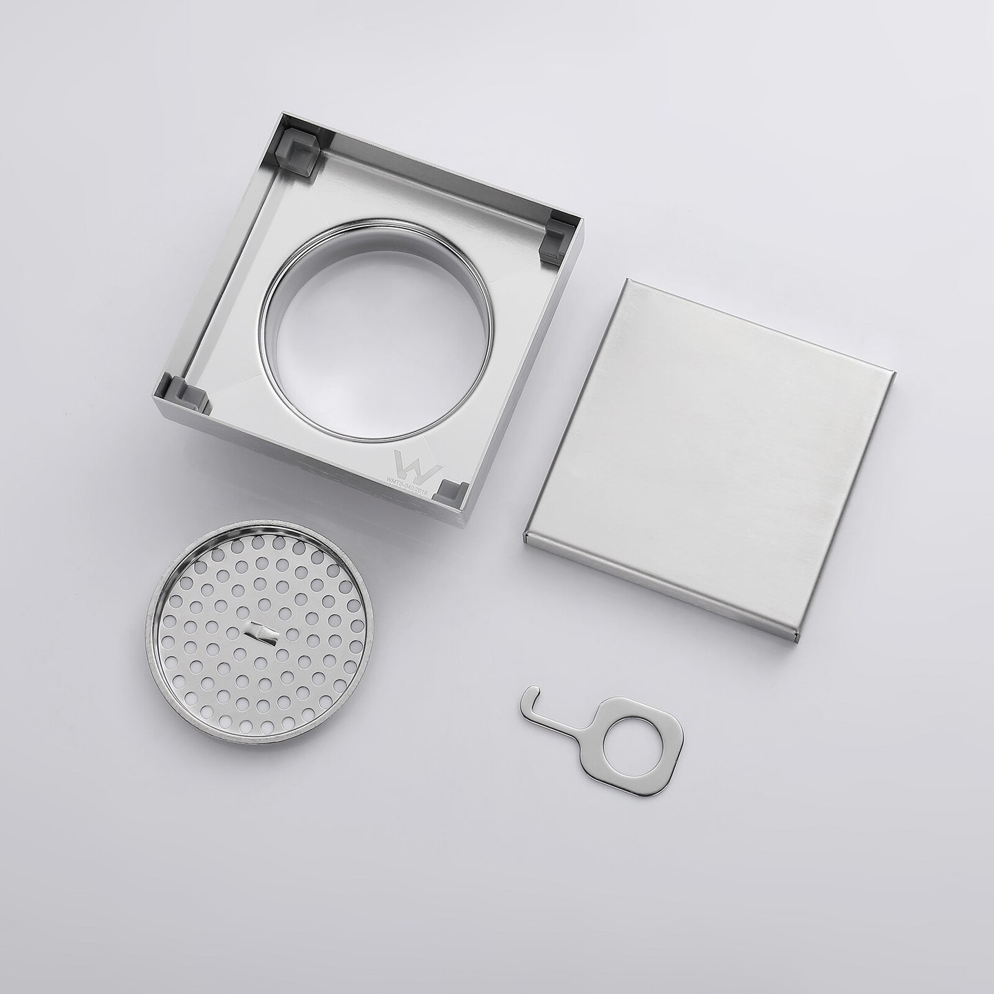 Decaura Tile Insert Shower Drain Grate Brushed Floor Waste 304 Stainless Steel