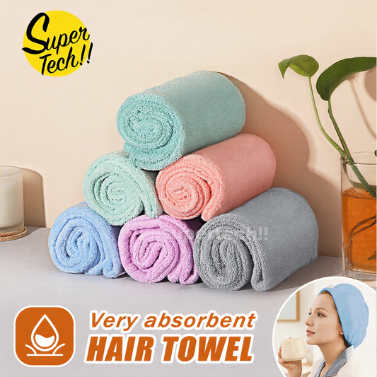 Quick Dry Hair Towel Drying Turban Bath Towel Head Wrap Fast Hat Spa Cap Soft AU