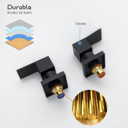 Decaura Shower Head Set 2 in 1 System Gooseneck Arm Wall Tapware Mixer Taps
