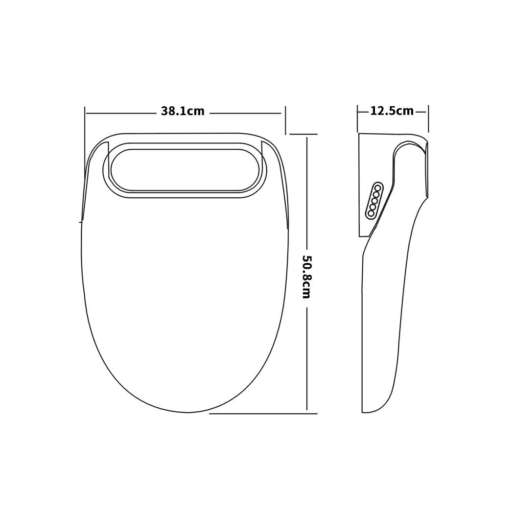 Duxta Smart Electric Bidet Toilet Seat Cover Electronic Seats Paper Saving Auto Smart Wash