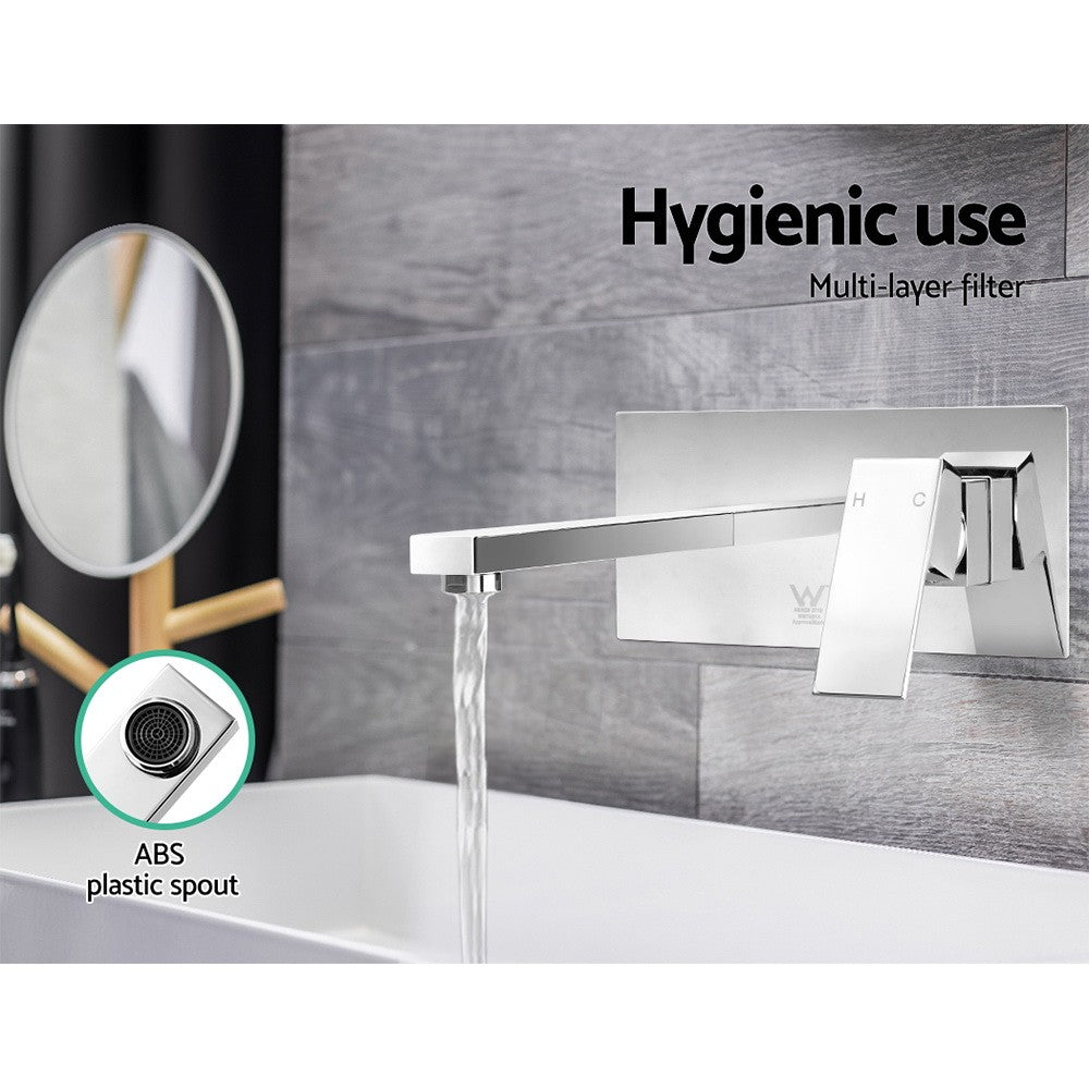 Cefito Bathroom Basin Mixer Tap Separate Faucet Vanity Laundry Sink Chrome