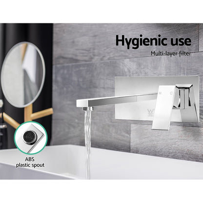 Cefito Bathroom Basin Mixer Tap Separate Faucet Vanity Laundry Sink Chrome
