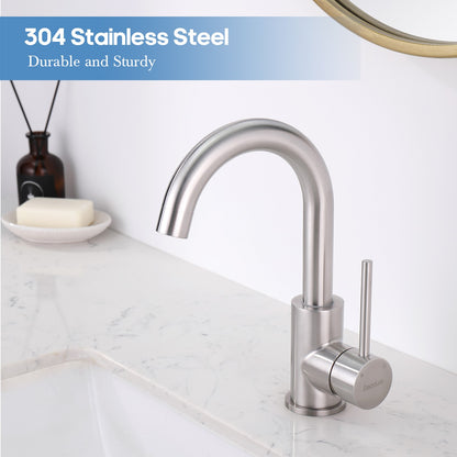 Decaura Bathroom Basin Vanity Mixer Tap Brushed Nickel/Chrome/Black/Brushed Gold