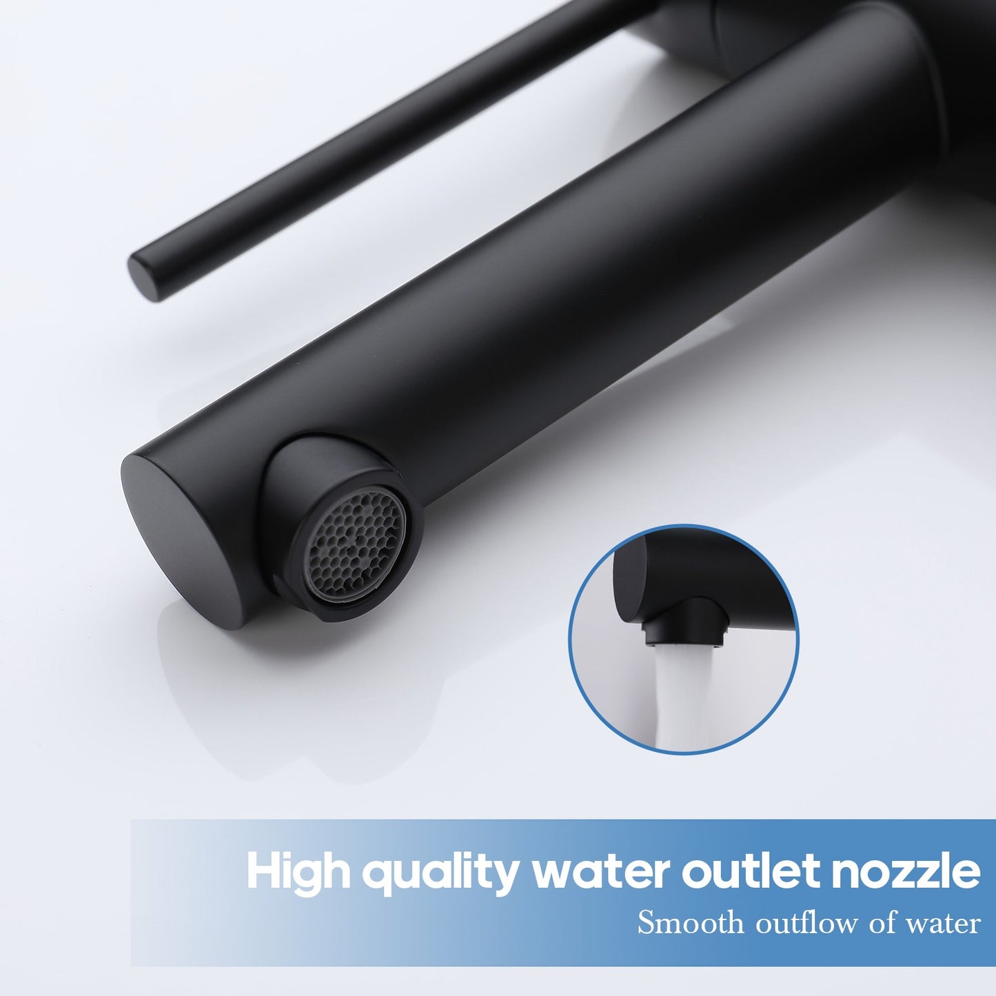 Decaura Bath Basin Mixer Tap Vanity Faucet Single Handle Tapware with Pop Waste